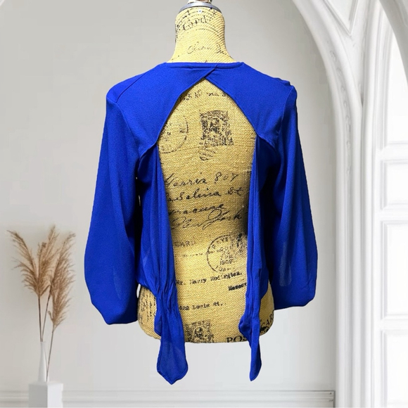 459 - ZARA CROP TOP - ROYAL BLUE - Picture 7 of 15